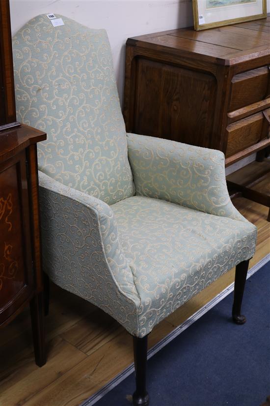 A George I mahogany armchair